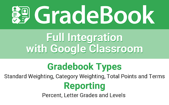 Screenshot of GradeBook