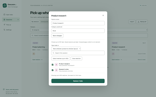 Execuron Smart Tab Manager screenshot 2