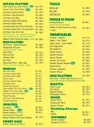 Amritsari Express menu 1