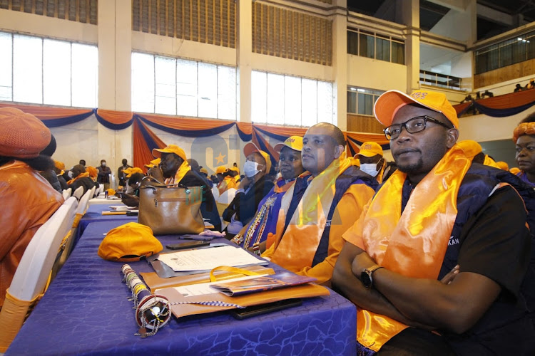 Orange Democratic Movement party's National Governing Council (NGC) meeting ongoing at Bomas of Kenya on February 25, 2022. PHOTO/ENOS TECHE