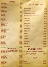 Saibeni Gomantak menu 1