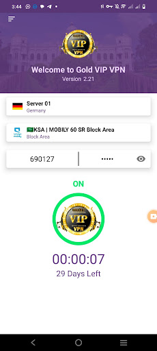 Screenshot Gold VIP Vpn