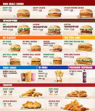 Burger King menu 1