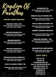 Paratha King menu 4