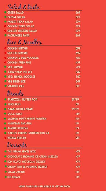 Surja Gola Tea Shop menu 