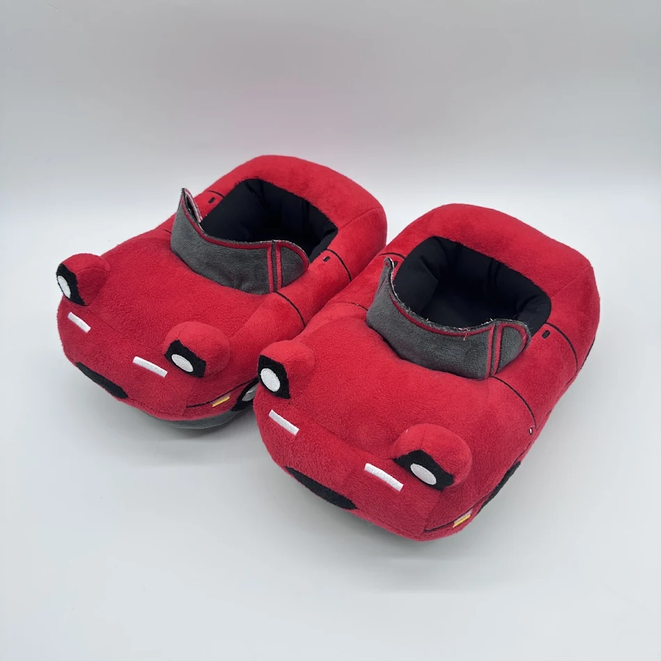 Sports Car Plush Slippers for Home