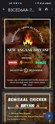 New Angaar Biryani menu 1