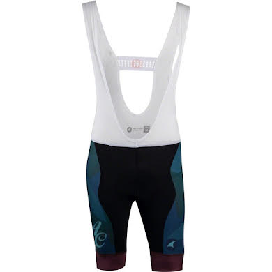 All-City Night Claw Men's Bib Short - Black Dark Teal Spruce Green Mulberry