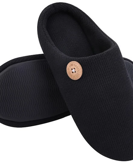 Shevalues Home Soft Mules Slippers For Men And Women Wint... - 2