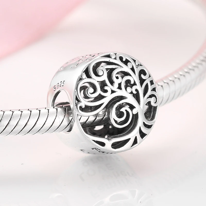 S925 Sterling Zilveren Kralen Creatieve Levensboom Serie DIY Accessoires met kralen voor sieraden.