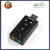 Usb Âm Thanh Sound 7.1 Cam Cho Máy Tính Và Laptop Có Nút Chỉnh Âm Lượng