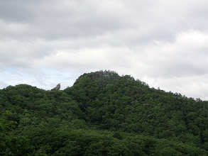 烏帽子岩が見える