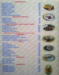 Mitra Cafe menu 1