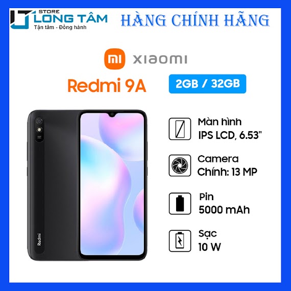 Điện Thoại Di Động Xiaomi Redmi 9A - 2Gb/32Gb - Hàng Chính Hãng - Giá Rẻ