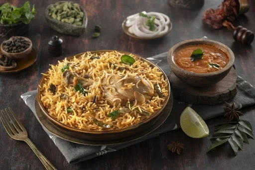 Andhra Chicken Biryani Bowl (Serves 1)