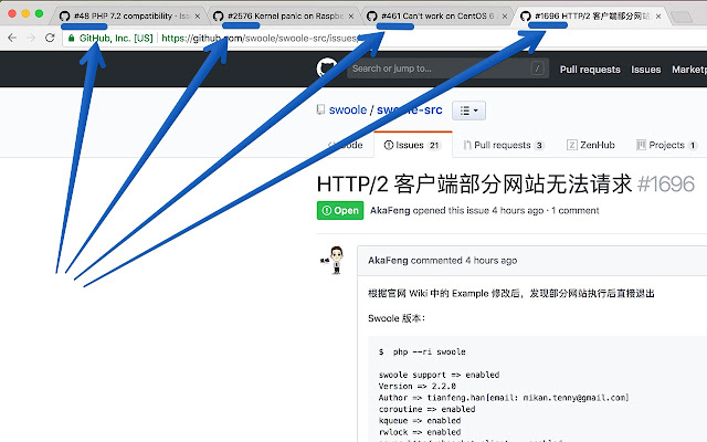 GitHub issue #ID formatter chrome extension