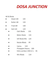 Dosa Junction menu 1