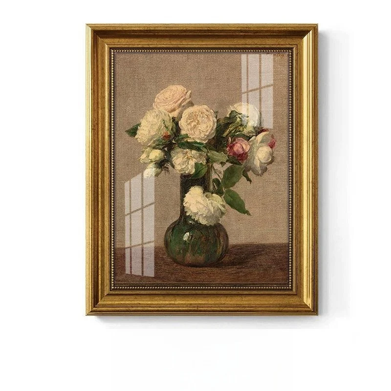 Pintura decorativa de luxo leve, óleo clássico europeu americano, ideal para decoração de interiores sofisticados e adicionar elegância ao seu ambiente.
