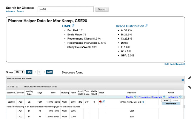 Planner Helper chrome extension