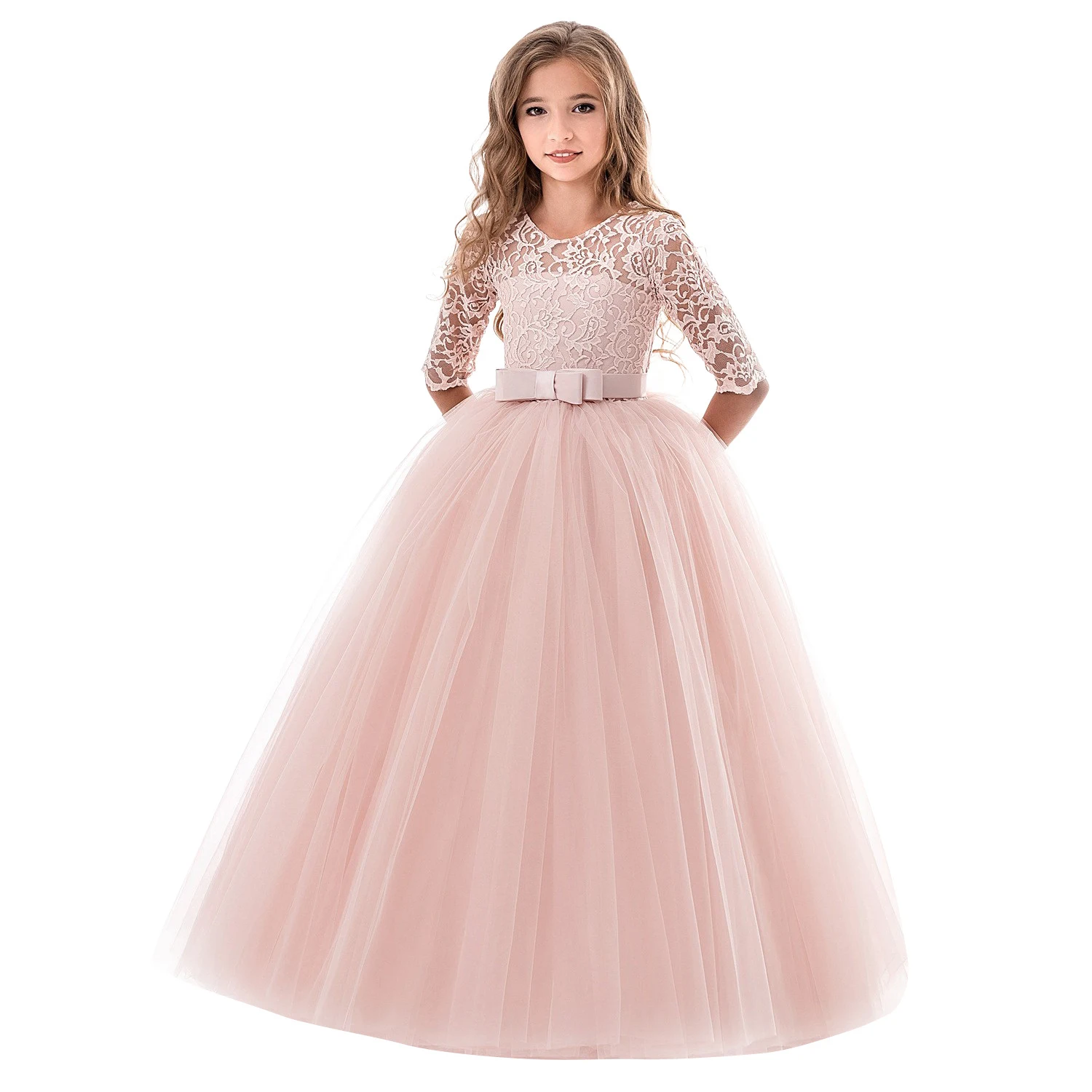 Title 5, Kinder lange mouwen poffende prinsessenjurk. Ee...