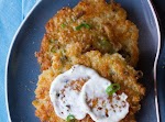 Cheesy Quinoa Cakes with a Roasted Garlic and Lemon Aioli Makes 10 to 12 was pinched from <a href="http://shine.yahoo.com/shine-food/dinner-8212-done-easy-cheesy-quinoa-cakes-144700786.html" target="_blank">shine.yahoo.com.</a>