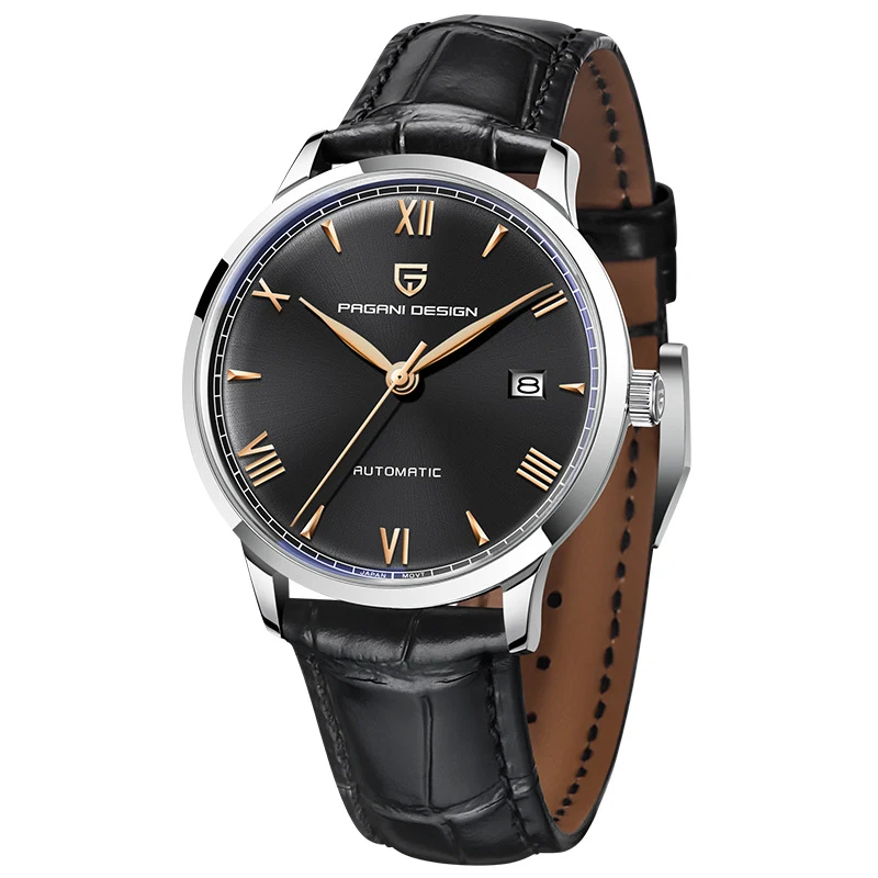 Montre automatique mécanique homme en acier inoxydable étanche avec bracelet. Alliez style et performance avec cette montre robuste et fiable au quotidien.