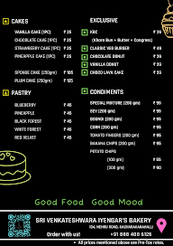 S.L.V Iyengar's Bakery menu 2