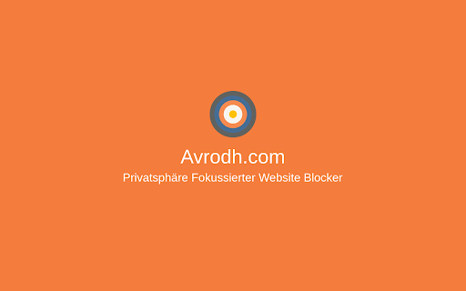 Privatsphäre Fokussierter Website Blocker (von Avrodh.com)
