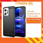 Ốp Lưng Xiaomi Redmi Note 12 4G 5G Silicone Mềm Carbone Phay Xước Chống Sốc Chống Vân Tay