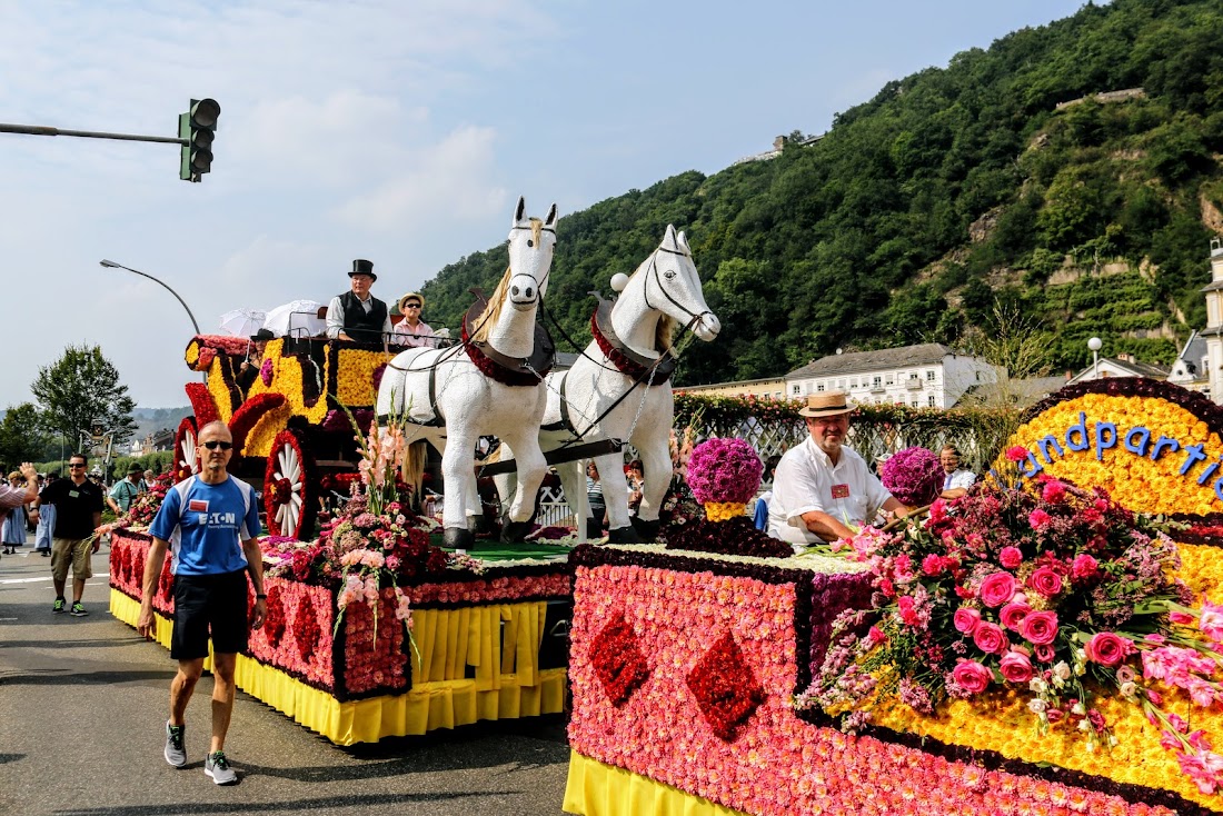 Парад цветов Blumencorso в Бад Эмсе - август 2017