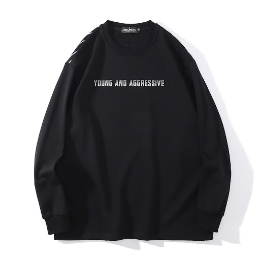 Title 18, Abstract Print Hooded Sweatshirt with a loose r...