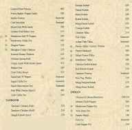 Savoury Sea Shell menu 3