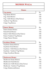 Momo Plaza menu 1