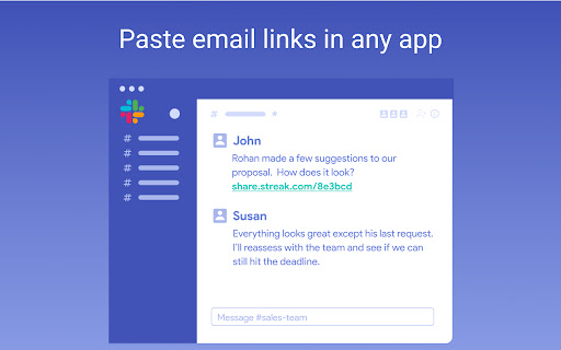 Streak Email Sharing for Gmail