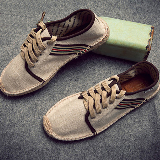 Title 2, Mens Lace-up Canvas Fisherman Shoes offer casu...