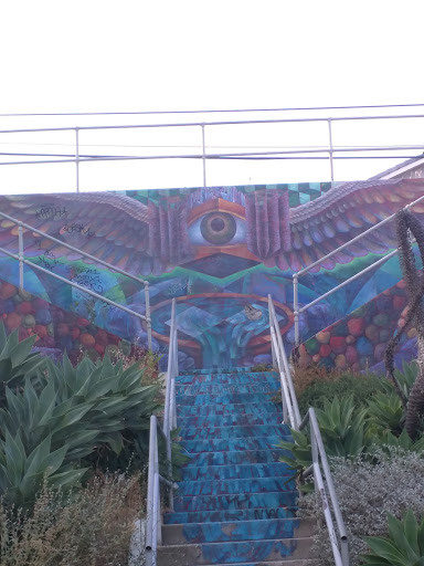 Hoover Walk Waterfall Mural