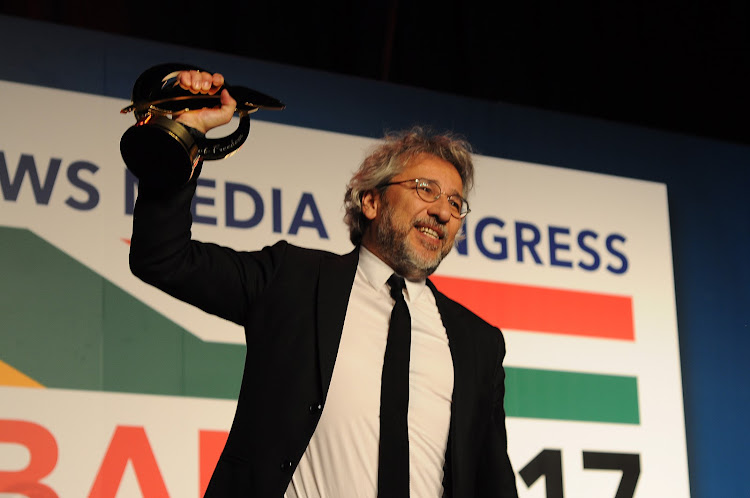 Can Dündar was awarded the 2017 Golden Pen of Freedom at the annual World Association of Newspapers and News Publishers conference in Durban.