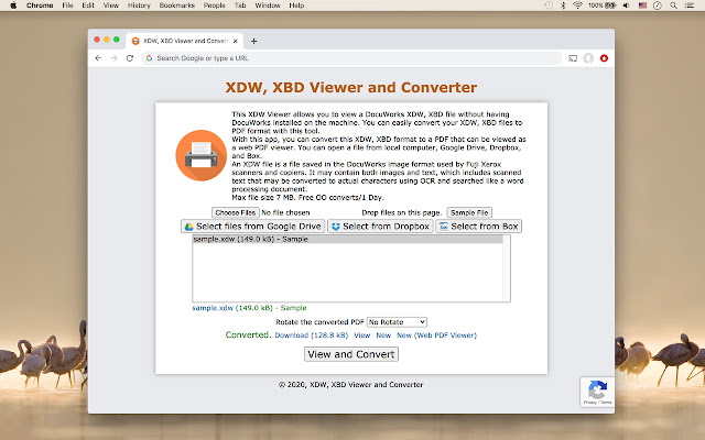 XDW, JTD, MDI Viewer and Converter chrome extension