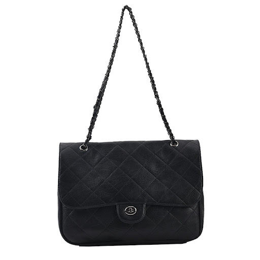 Title 4, Chain Rhombus Personality Generous Bag, Solid C...