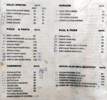 Food Junction menu 