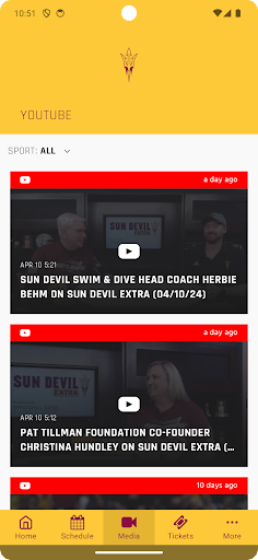 Screenshot Sun Devil Athletics Gameday