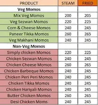 The Momo's Junction menu 1