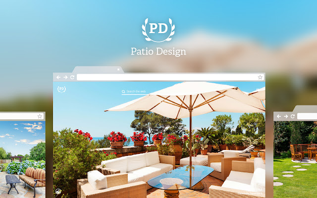 Patio Design HD Wallpaper New Tab Theme