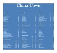 China Town menu 2