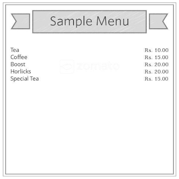 Tea Boy menu 