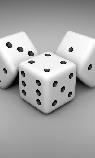 White Dice Live Wallpaper