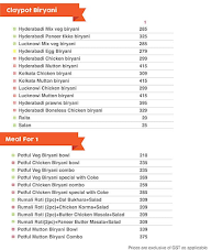 Potful - Claypot Biryanis menu 1