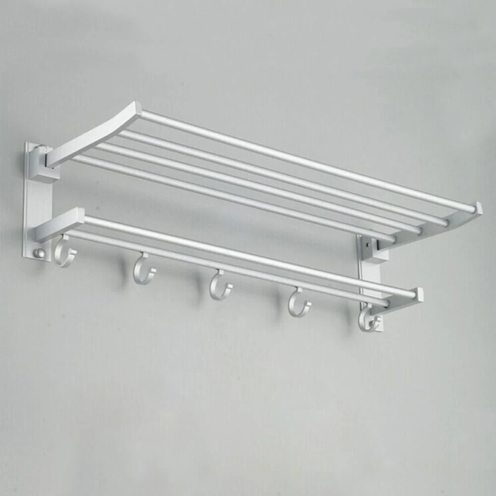 Title 4, Bathroom shelf towel rack combo. Maximize bathr...