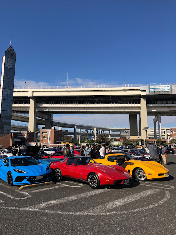 コルベット クーペの大黒PA・大黒オートサロン・corvette c8・いつも楽しい仲間・今年最後かな？( *´艸｀)に関するカスタム事例の投稿画像2枚目