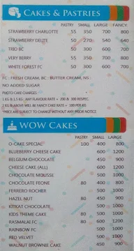 O-Cakes menu 3